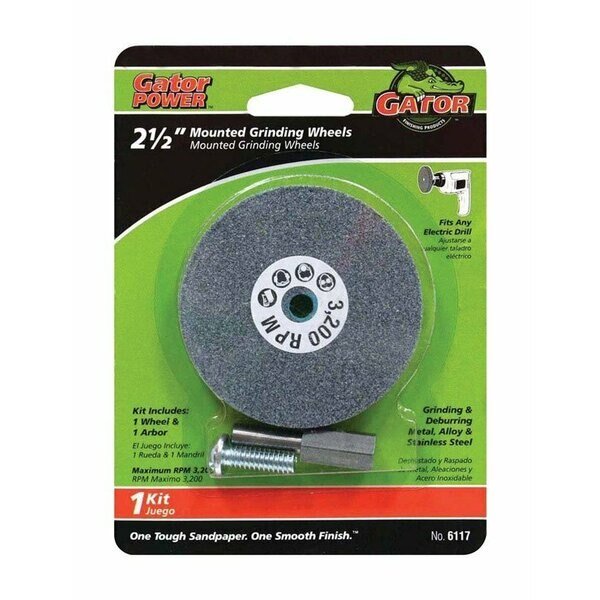 GRIND WHEEL 2.5 in. X3/8 in., Ali Industries, Mfr#: 6117GA